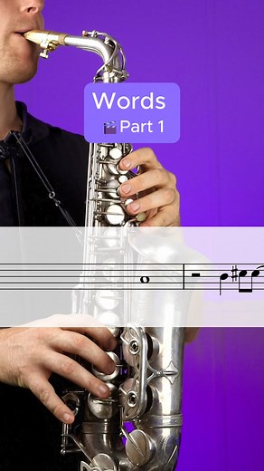 tonestro - Music Lessons on Instagram: "Words Don’t Come Easy on #saxophone - 🎬 Part 1 🎷 #wordsdontcomeeasy #tonestro #saxophonist #learnsaxophone #sheetmusic #fypシ゚"