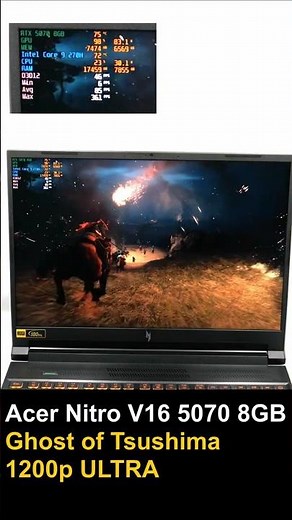 Acer Nitro V16 (2025) RTX 5070 Laptop - Ghost of Tsushima Gaming Test! #laptop #laptopgaming