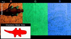 Soft robot inspired by the chameleon can mimic its surroundings