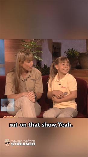 Ellen DeGeneres on Instagram: "Terri and Bindi Irwin brought me a hairless rat. I think he’s still hiding somewhere in my sweater vest."