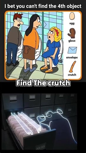Can You Find the Hidden Crutch? #memes #shorts