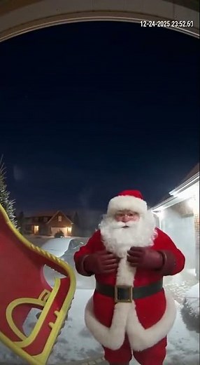 Santa Crash-Lands in Private Yard – Caught on Camera