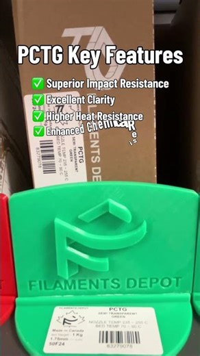 What is PCTG?#3dprinting #pctg #filament #canadianmade #strongmaterial