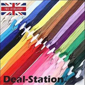 Invisible Nylon Zip Zips Zipper Concealed Closed End Sewing Inch 20cm up to 65cm  | eBay UK