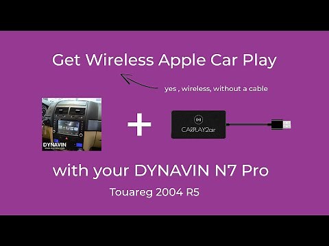 Get Wireless Apple Car Play on Your Dynavin N7 Pro (and hide the cables)