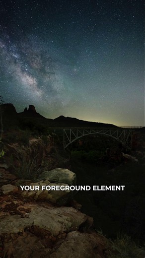 Add a little something to your astro photos with a foreground element 🌌