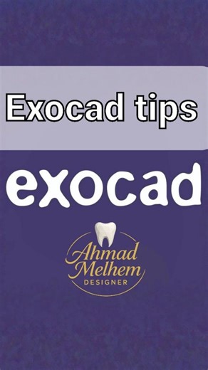 Ahmad Melhem on Instagram: "Exocad tips . #exocad #dental #cadcam"