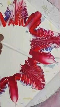 Stunning Acrylic Pouring Paint Technique #painting #art #shorts #paintpouring #acryliclesson