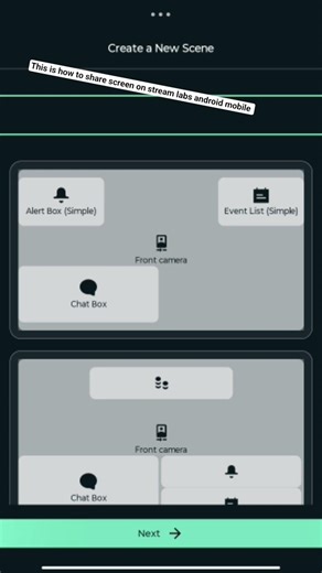 how to share screen on streamlabs mobile android
