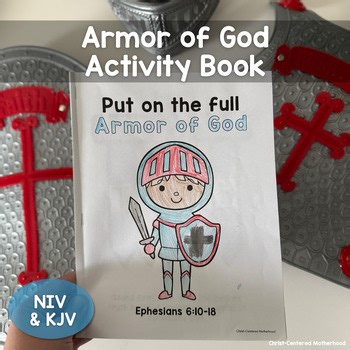 Armor of God Activity & Coloring Booklet NIV KJV Sunday School Bible Learning
