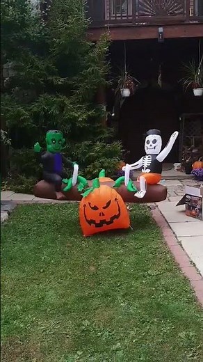 NEW FOR 2025 Gemmy Halloween Inflatable 6.5ft Animated Teeter Totter with Sound