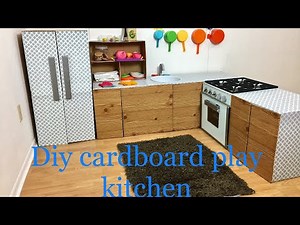 How to make cardboard play kitchen part 5/5 | HappyBankyCraftymom