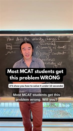 If kinematics feels impossible… you’re doing it backwards. MCAT Physics doesn’t have to be a guessing game. 🚀 Once you see what the MCAT actually cares about, the problems make sense. Save this for your next practice passage 👀 DM “528” for our PDF of “All the Physics Formulas You Need to Know for the MCAT!” #MCAT #mcatstudying #MCATTips #mcatprep #mcatmotivation