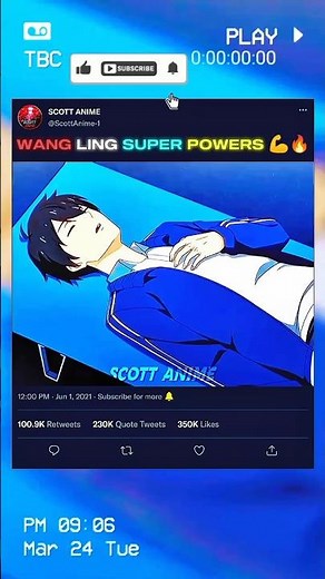 Wang ling super powers 💪 #thedailylifeoftheimmortalking #anime #animeedit