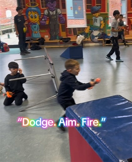 Welcome to Nerf Tag Club! Who’s ready to battle 🎯🚩 #nerftag #nerfbattle #foru #sportsclub #children