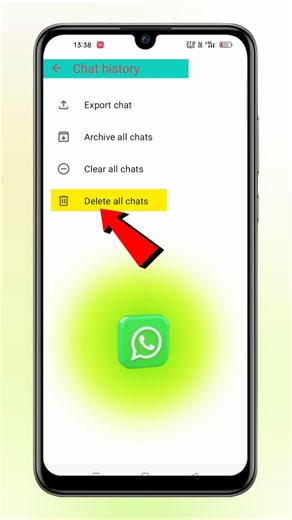 WhatsApp all chats delete kaise kare | How to delete all chats on whatsapp #techfrack #shorts