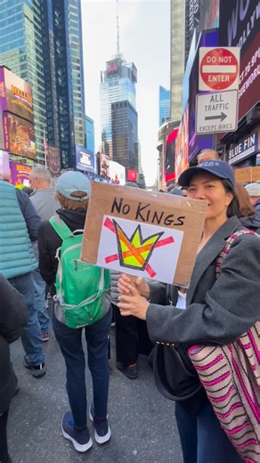 Emy Coligado | #nokings peaceful protest in NYC 🗽 | Instagram