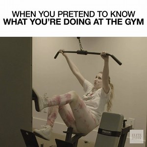 When you pretend to know what you're doing at the gym... | Elite Daily