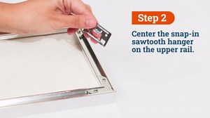 Snap in Metal Frame Picture Hangers - 100 Pack - Picture Frame Back Clips Without Nails for Easy Light Duty Hanging