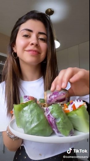 Easy Veggie Spring Rolls Recipe with Peanut Sauce