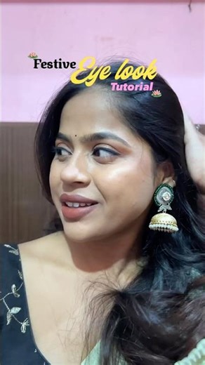 Festive Eye Look Tutorial | Soft eye look tutorial for beginners | #eyelooktutorial