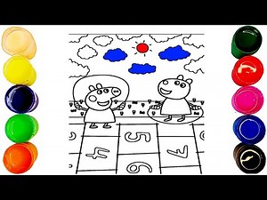 Peppa Jumping Rope 🐷🤸‍♀️💖 | Fun Coloring for Kids and Toddlers