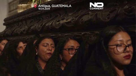 Catholic women lead solemn Holy Week procession in Antigua