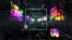 Futuristic Digital Glitch Technology Intro