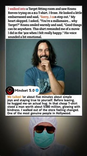 I walked into a Target fitting room and saw Keanu