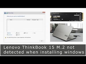 How to fix Lenovo thinkbook 15 ssd not detected