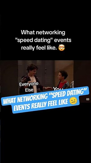 What Networking "Speed Dating" Events Really Feel Like 😑 #networking #funny #shorts