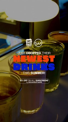 #CafeInMakati ☕️ @Budhaus Club and their newest drinks! 🍓Berry in the Clouds 🍂 Hoji in the Clouds 🥥 Coco in the Clouds 🍵 Matcha in the Clouds 🌞 15% OFF ON ALL SUNSCREENS by @Skincarebud Manila --- 👀 LEL Building, JP Rizal St., Makati City ⏰ SUN - THU: 12:00 PM to 2:00 AM 🕑 FRI - SAT: 24 HOURS #thewanderingbrew #budhaus #skincarebud #fyp