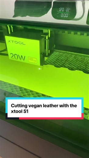 Cutting Vegan Leather with Xtool S1
