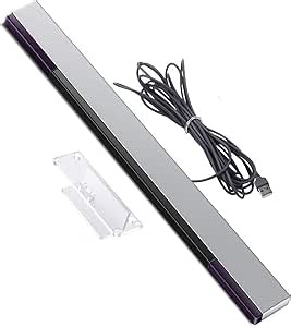 Xahpower USB Sensor Bar for Wii, Replacement Wired Infrared Ray Sensor Bar for Nintendo Wii and Wii U Console