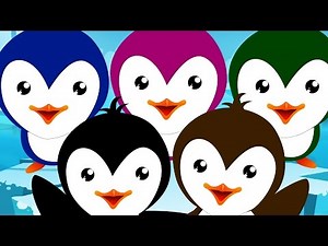 Five Little Penguins | Nursery Rhymes From Oh My Genius