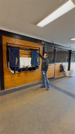 System Equine 🇨🇦 Your Complete Equine Solutions Partner | 🐴✨Upgrade your barn with The Rug Rack! Exclusively made in North America by System Equine, the rug rack keeps rugs organized, dry, and... | Instagram