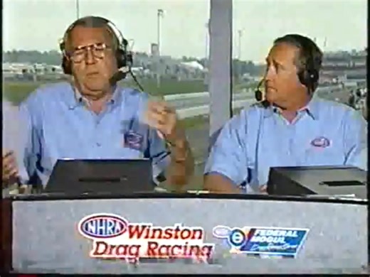 A historic pass for Warren Johnson at VMP in 1997, becoming the first Pro Stock driver to hit the 200mph mark in NHRA competition. | Drag Racing Media Of The Past