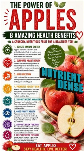 The Power of Apples 🍎 | 8 Amazing Health Benefits You Need to Know!