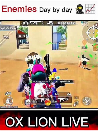 WAIT FOR END 🤣 ENEMIES DAY BY DAY #bgmi #youtubeshorts #pubg