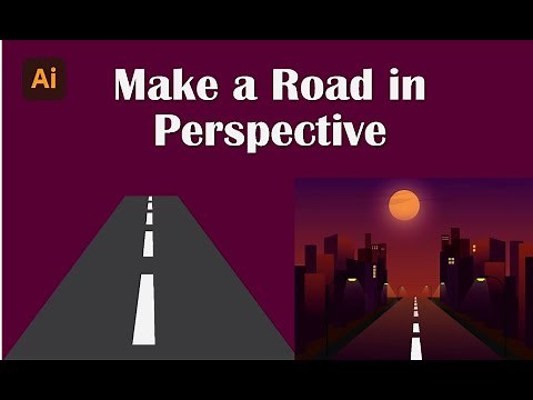 Illustrator Tip: How to Make a Road in Perspective in Adobe Illustrator | Perspective Distort Tool