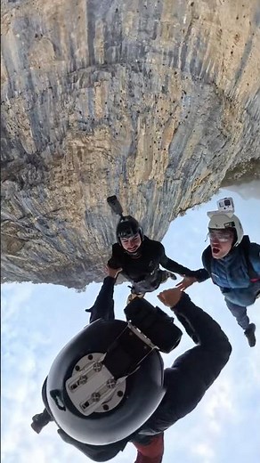 working on Freefly BASE jumps 🏔️ #adrenaline #mountains #skydiving #italy #travel #mountain