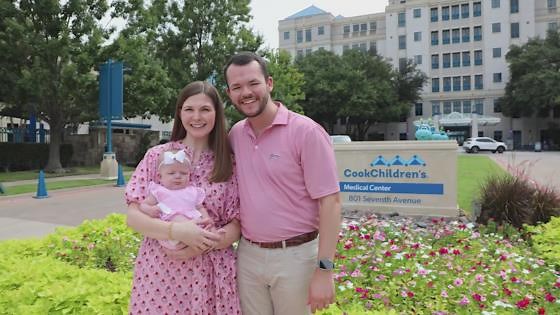 Newborn receives live saving open heart surgery in Texas