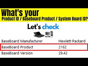 How to find Laptop Product ID/Baseboard product/System board ID || Quick Tips 💥