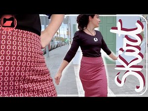 Sewing a Pinup skirt with an elastic waistband, step by step tutorial.