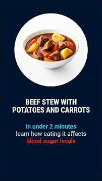 Beef Stew with Potatoes and Carrots Glucose Impact #bloodsugar #beefstew