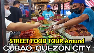 CUBAO Quezon City - Afternoon Walking Tour & Street Food Scene! Filipino Street Food Tour in Quezon City, Philippines #CUBAO #streetfood | PH DOT NET