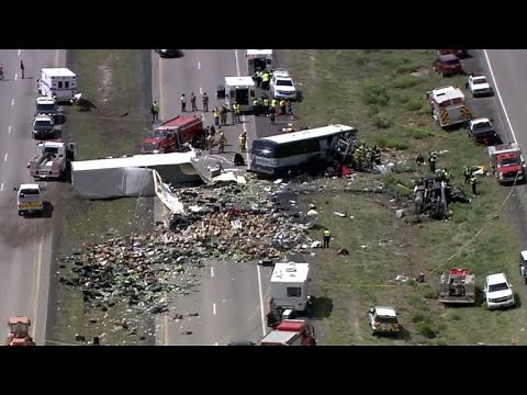 Survivor describes horror in New Mexico bus and semi-truck crash