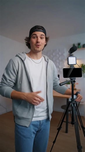 Video Blog Kit for Youtubers, Telescopic Tripod, Microphone, Fill Light, Remote Control, Vlogging Kit for iPhone & Android #photographyequipment #vlogequipment #vlogginggear #magnetictripod #musthavegadgets #photographytools #camcorders #6in1tripod #tiktokgadgets #bestcameraphone