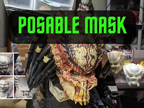 Posable Mandibles on a Predator Mask