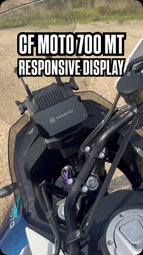 Here’s a quick look at the responsive display on the CF Moto 700 MT. Like it? #PowerDrift #CFMoto700MT [PowerDrift, CF Moto 700 MT, New Motorcycle 2025] | PowerDrift